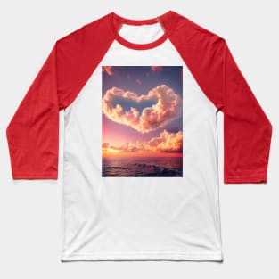 Sunrise Heart Baseball T-Shirt